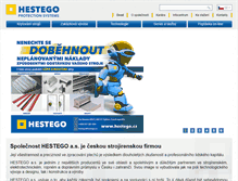 Tablet Screenshot of hestego.cz